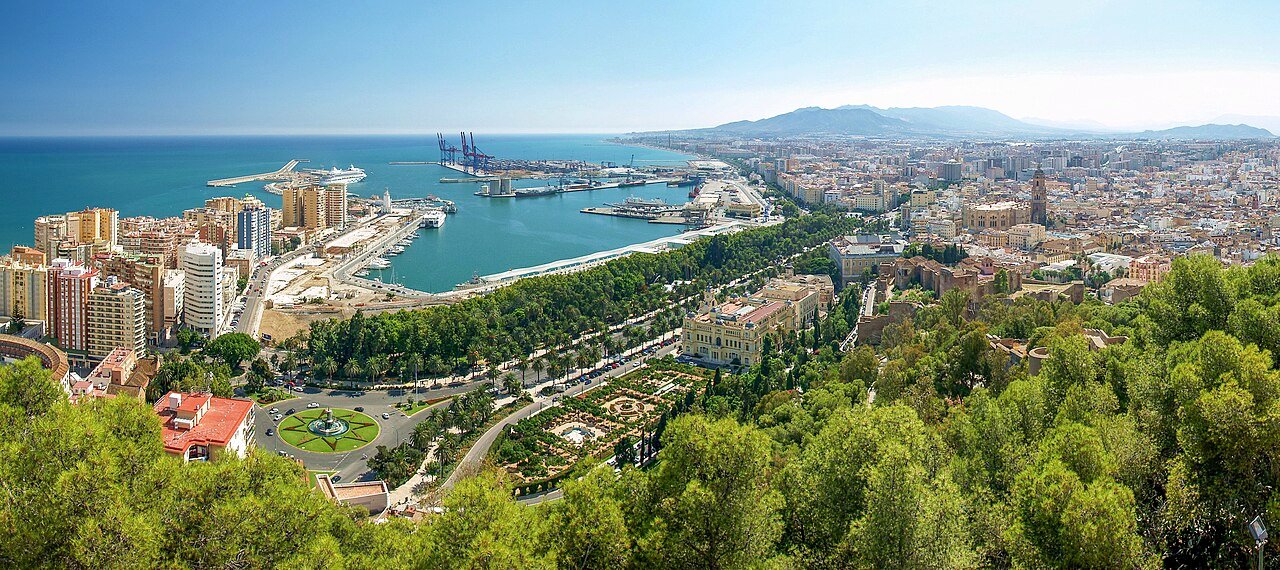 Veduta della città di Málaga